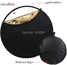 5 in 1 New camera photo accessories 43″ 110cm Soft Collapsible Flash Light Reflector Diffuser +Reflector Bag Kit