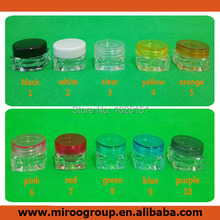 Fedex Free Shipping 50pcs 3g plastic jar, 3g cream jar, cosmetic container, display bottle, cosmetic packaging sample jar 3g jar