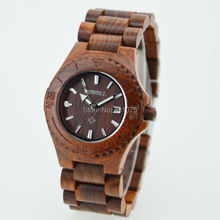 China wholesale women watches red sandal and maple wood mixed bracelet fashion lady watch 2014