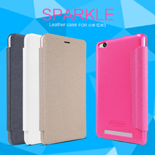 Nillkin New Leather Case-Sparkle Leather Phone Case For XIAOMI RedMi 3 With Wake Up And Sleep Function
