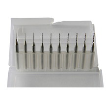 10 unids 1.1 mm a 2.0 mm PCB poco de Mini taladro acero de tungsteno de carburo para tarjeta de circuito CNC brocas de máquina