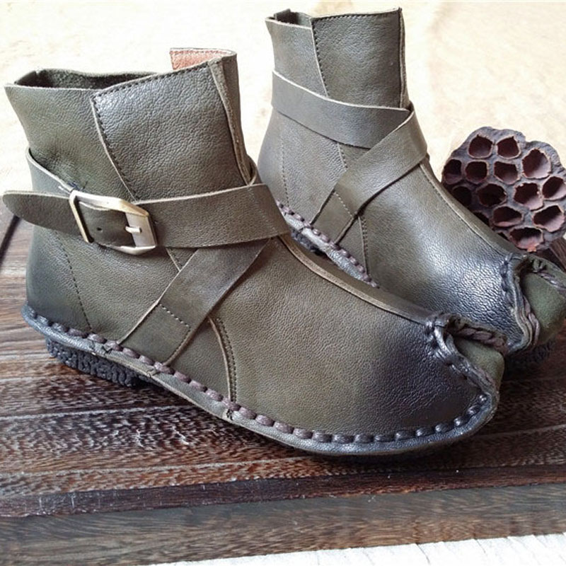 Здесь можно купить  2015 handmade casual flats genuine leather shoes woman women zapatos mujer sapato feminino free shipping  Обувь