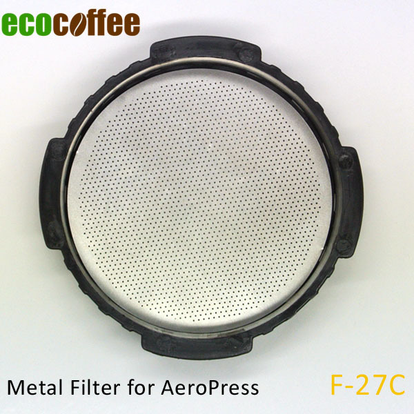 Hot Sell Free shipping Aeropress Coffee Maker Stainless Steel Filter F 27C