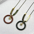 New Simple Big Lucky Circle Woman Pendant Necklace Long Chain Sweater Necklace Fashion Jewelry Two Colors