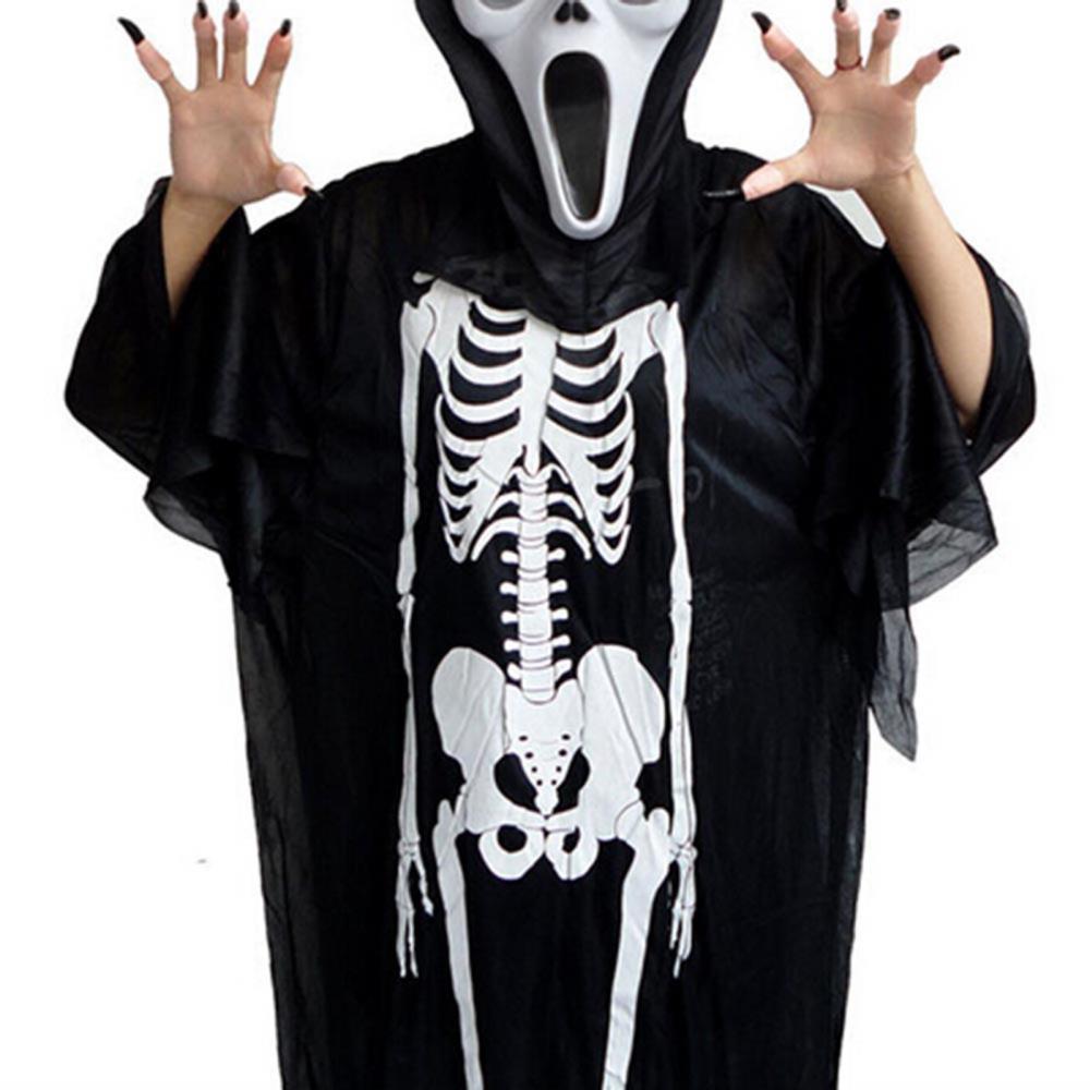 Unisex Adult Terrifying Halloween Party Headless Skull Skeleton Ghost Cloth...