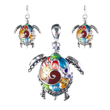 MS1504180 Fashion Jewelry Sets Hight Quality Necklace Sets For Women Jewelry Silver Plated Sea Turtle Unique Design Party Gifts