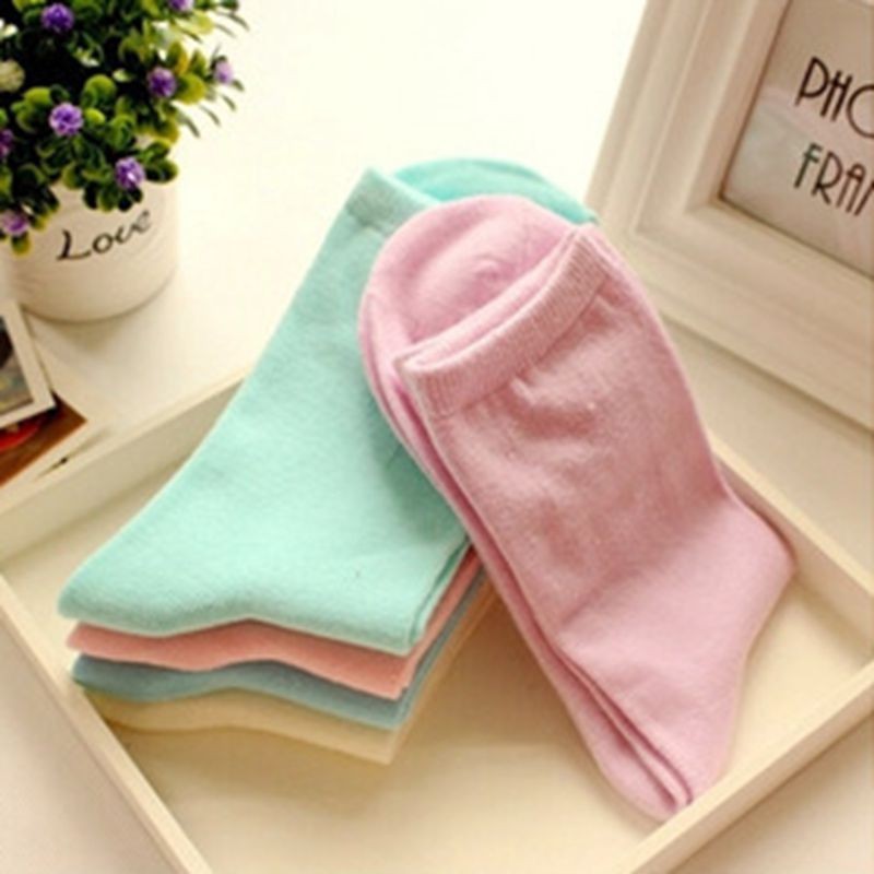 Wholesale-Lovely-cotton-Socks-for-women-cute-Candy-pure-color-socks-cotton-thermal-warm-casual-socks