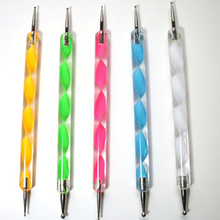 5Pcs Set High Quality Two Way Dotting Pen Marbleizing Painting Tool Nail Art Dot Set DT05