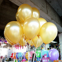10pcs/lot 1.5g Gold Latex Balloon Air Balls Inflatable Wedding Party Decoration Birthday Kid Party Float Balloons Kids Toys