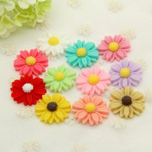 Flower Flatback Resin Cabochons Resin Flower Cabochons Crafts For Phone Scrapbooking Accessories Flower Flatback Resin Cabochons