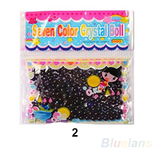 10 bags lot Pearl shaped Crystal Soil Water Beads Mud Grow Magic Jelly balls wedding Home