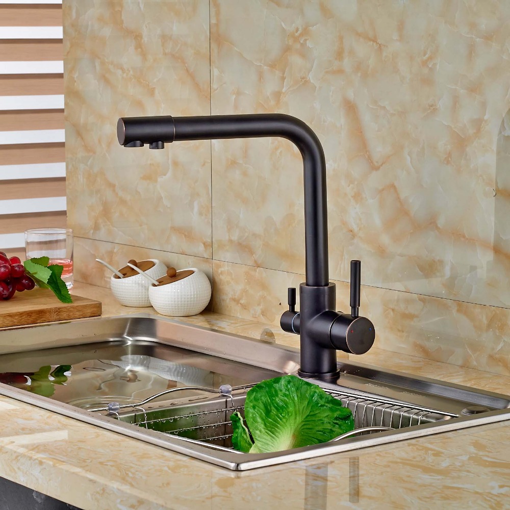 Pure Water Faucet Kitchen Sink Drinking Water Mixer Taps Oil Rubbed Bronze