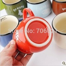 Zakka Cute Lovers Cup Bone Cup Coffee Cup Large Capacity Mug Ceramic Milk Cup 300ml Birthday