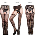 1pcs Black Sexy Fashion Women Girls Sheer Lace Top Thigh Highs Stockings Garter Belt Suspender Sexy