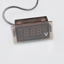 Waterproof Motorcycle Voltmeter Boat Car Modified Blue LED Voltmeter 12V 24V Panel Free shipping