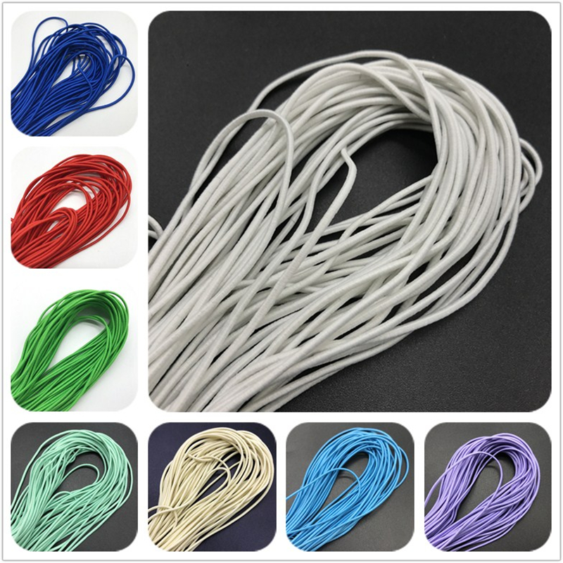 Description Picture 3 of item5yards 2mm Colorful High-Elastic Round Elastic Band Round Elastic Rope Rubber Band Elastic Line DIY Sewing Accessories
