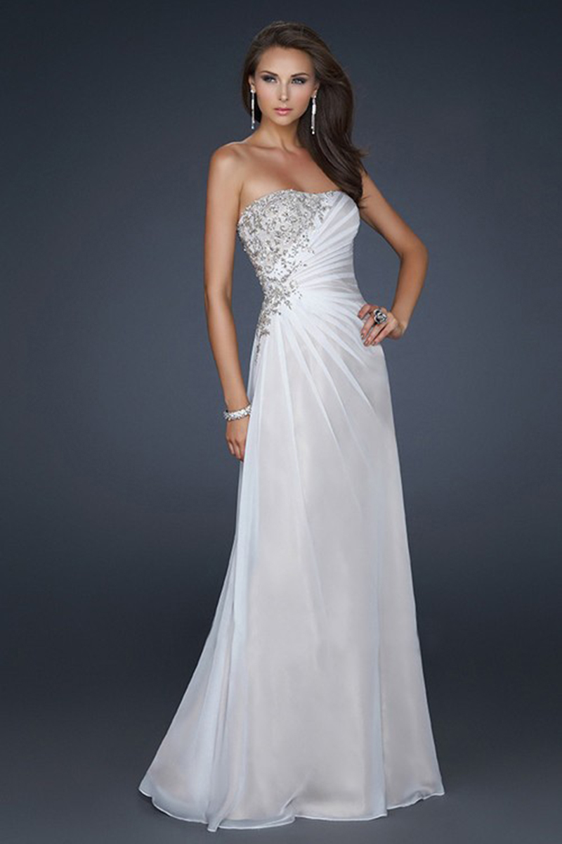white formal dresses under 100