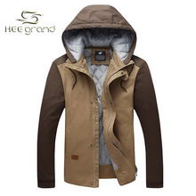 2015 New Arrival Men’s Winter Casual Hooded Warm Windproof Coat Male Jacket Fashion Hooded 3Colors Plus Size Jacket MWJ994