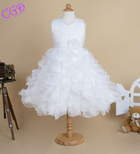 Free Shipping Girl Dress Children clothing Party sleeveless Princess Baby Girls Dresses Wedding Dress Birthday Pearls TuTu Dress