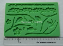 Free shipping flower and bird shaped 3D Silicone mold mould cake tools kitchen accessories