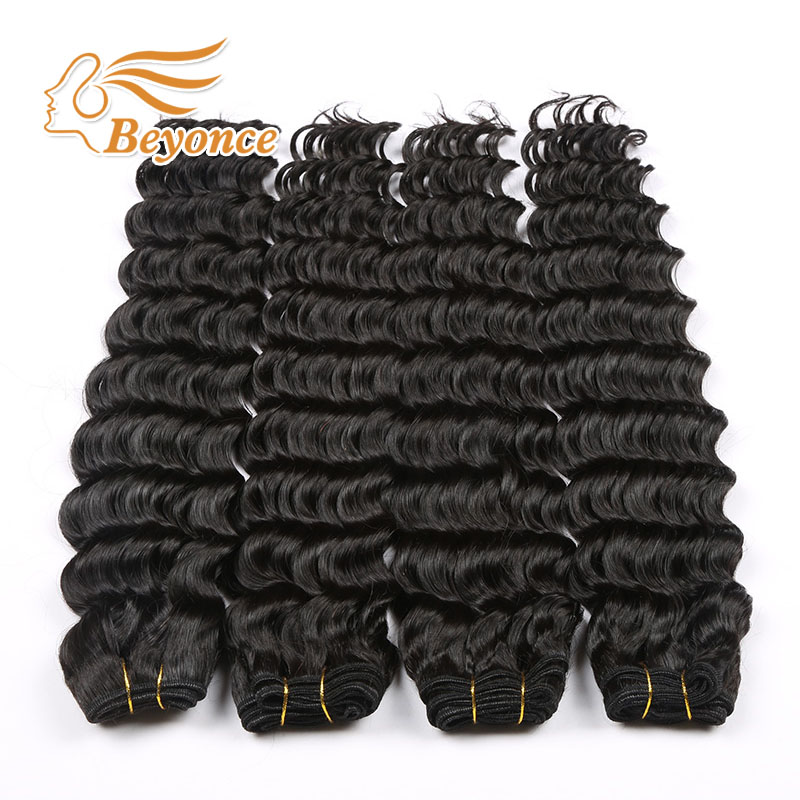 Cheap Human Hair Malaysian Deep Wave 4 Bundles,Malaysian Deep Curly Virgin Hair Weave With Natural Black Color