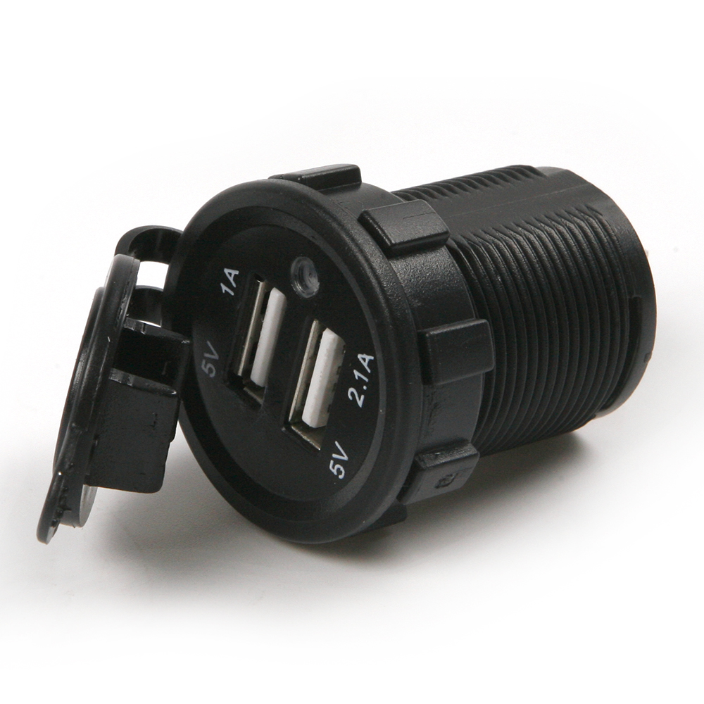 12V 2 Port USB Car Cigarette Lighter Socket Splitter Charger Power Adapter