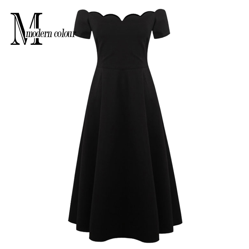 elegant black long dress