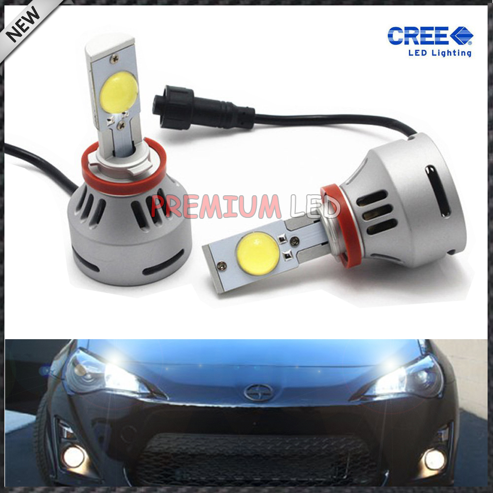 2pcs Extremely Bright High Power 20W CREE 3200LM H8 H9 H11 H16(JP)  LED Bulbs Conversion Kit For Fog Lights or DRL(6500K)