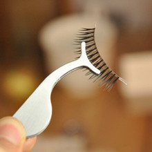 1Pcs False Fake Eyelashes clip stainless steel Eye Lash eyelash curler Applicator Beauty Makeup Cosmetic Tool