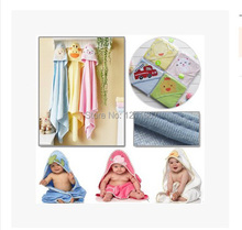 Free shipping 2014 NEW cotton baby hooded towel newborn baby bath towel super soft thick cotton squares increase