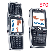 100 Unlocked Original NOKIA E70 Mobile Cell Phone GSM 3G Wifi Silver Unlocked E70 Smartphone Gift
