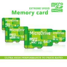 Hot! 90% Off Green 4g 8g 16g 32g 64g Memory cards Micro SD card 64GB class 10 Memory card Microsd TF card Pendrive Flash