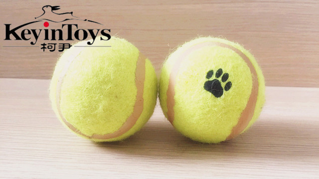 Бесплатная Доставка оптовая pet кошки собаки поставки Pet игрушки собаки игрушки резиновые игрушки Теннис шары кошка пэт торговли играют игрушки