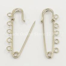 Iron Kilt Pins, Brooch Findings, Silver, 16x50mm