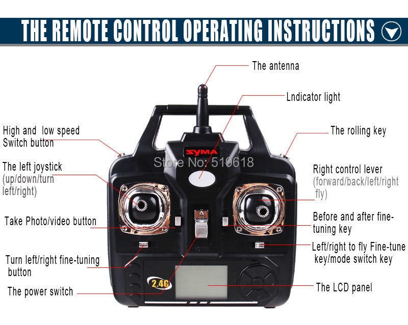 SYMA x5c 2MP HD Kaameraga või Syma X5 ilma kaamerata multirootor