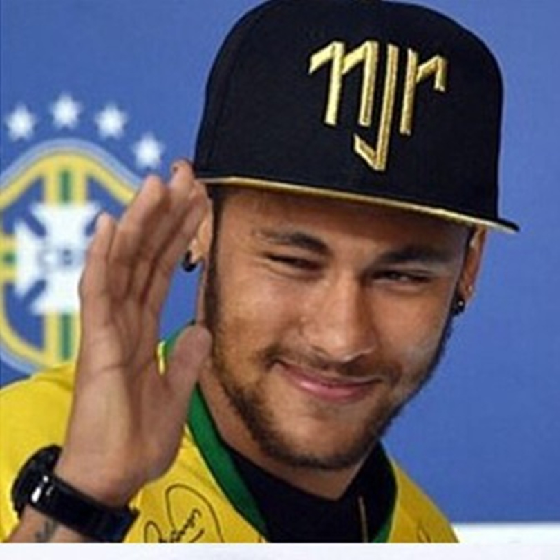 High quality acrylic cup brazil caps Neymar casual hat baseball cap golden logo sun hat domineering Neymar hat very fashion