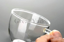 2 sets lot glass coffee tea cups with saucer Espresso cup for coffee tea sets 100ml