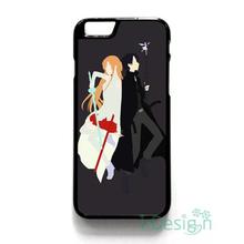 Fit for iPhone 4 4s 5 5s 5c se 6 6s 7 plus ipod touch 4/5/6 back skins cellphone case cover SWORD ART ONLINE ASUNA AND KIRITO
