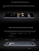 Ulefone Paris X 5 0 inch 1280 720 IPS Android 5 1 4G Smartphone MTK6735 Quad