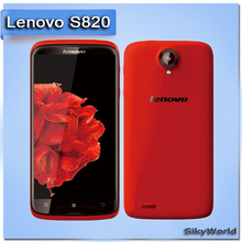 Original Lenovo s820 MTK6589 MT6589 quad core Phones android 4.2 Mobile phone Smartphone russian spanish Red white FREE SHIPPING
