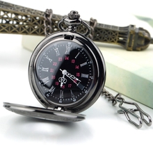 2015 Hot Fashion Steampunk Retro Vintage Mechanical Chain Quartz Pocket Watch Roman Pattern