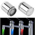 1pcs LED Light Water Faucet Tap Heads Temperature Sensor RGB Glow Shower Stream bathroom faucet 3