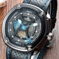 New arrive AMST Brand watch men 30M waterproof watches business men sport leather strap Quartz Watch