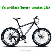 2015 High-end Luxury Version-Black White MTB 26inch Exercise Mountain bicycle complete 21-Speed bikes Mountain Bike