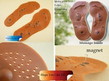Hot Sale Foot Massage Insoles Men Women Magnetic Therapy Magnet Health Care Foot AntiperspiranPads 2prs lot