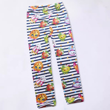 Cartoon Printing Girls Leggings 2016 Cotton Shopkins Baby Kids Leggings Spring Girl Legging Children Trousers Spring Girls Pants