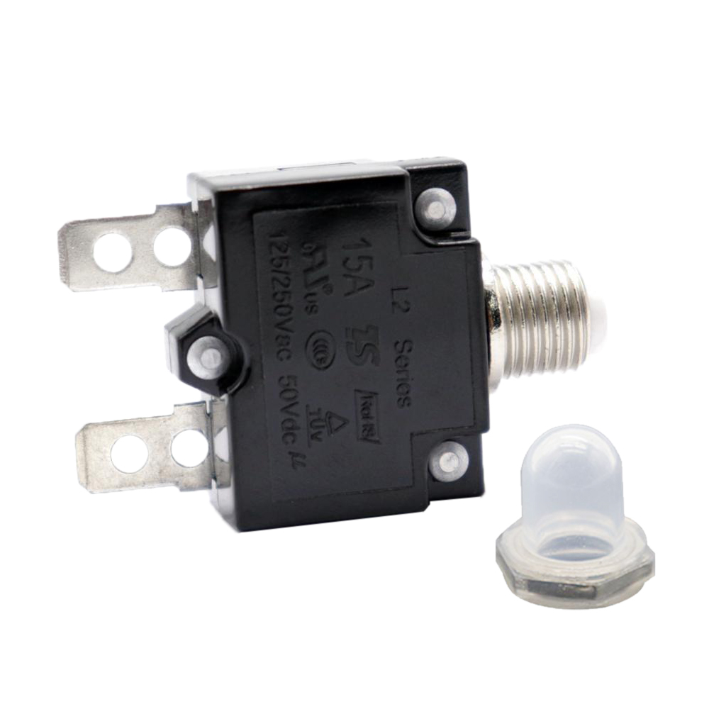 Überlastungsschutz Druck Taste Reset Leistungsschalter AC 125/250V 10A 2stk 