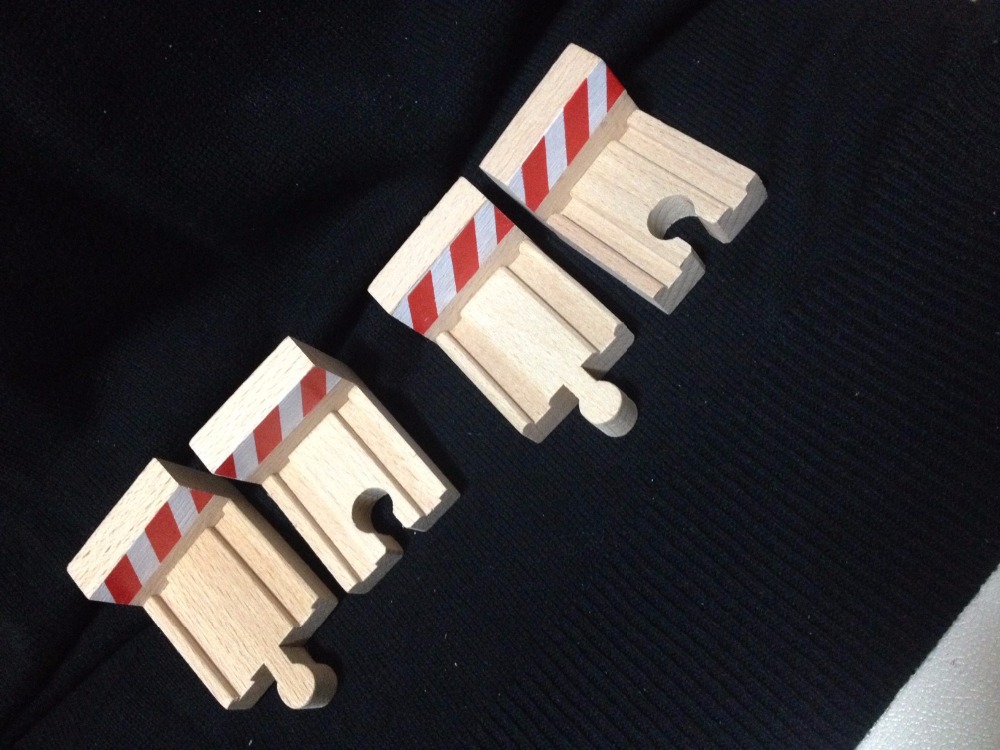 Wooden-train-track-Railway-Set-4-pcs-set-buffer-Thomas-and-Brio 