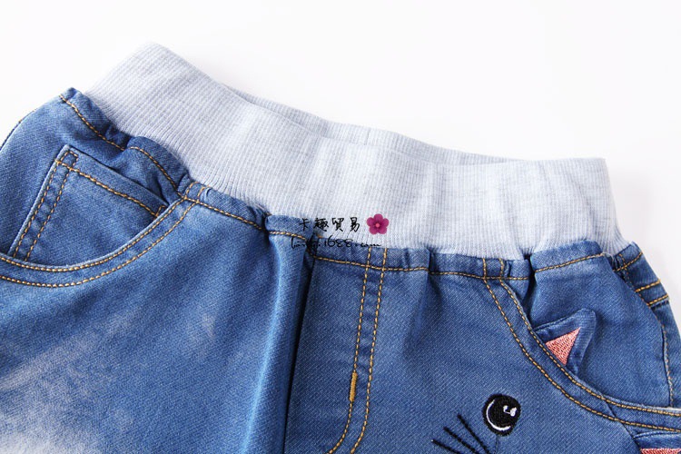 kitty jeans shorts girl 1-3