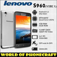 Lenovo S960 MTK6589 2GB RAM Quad Core 13MP Camera 16GB ROM 5 0 inch Android Cell